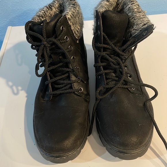 Cliffs by WHITE MOUNTAIN Shoes - Cliffs by White Mountain black tie ankle boots